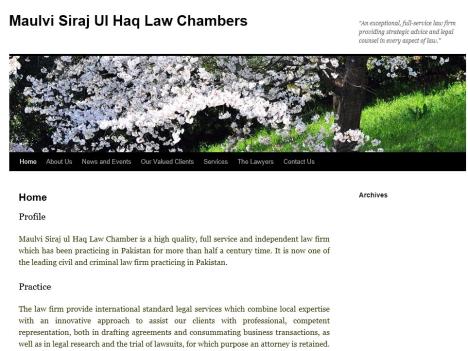 Maulvi Siraj ul Haq Law Chamber